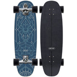 CARVER  RAW 33” BLUE WIDOW SURFSKATE COMPLETE
