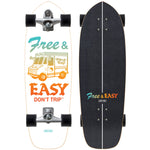 CARVER  RAW 30.75‘’ CARVER X FREE & EASY PALETA CARVER SURFSKATE COMPLETE