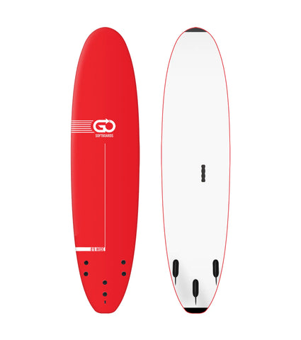 Banglentė Softboard School Surfboard Wide Body - 3 Fin - 8'6 / Red