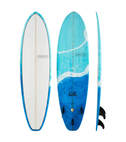 Modern Falcon PU - FCS II - 3 Fin FACTORY SECOND - 6'4 / Blue Swirl