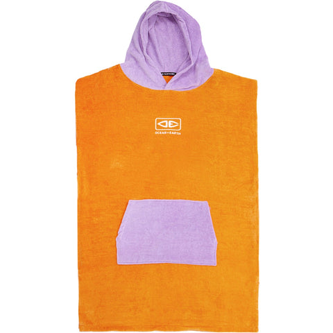 O&E Youth Hooded Poncho Orange