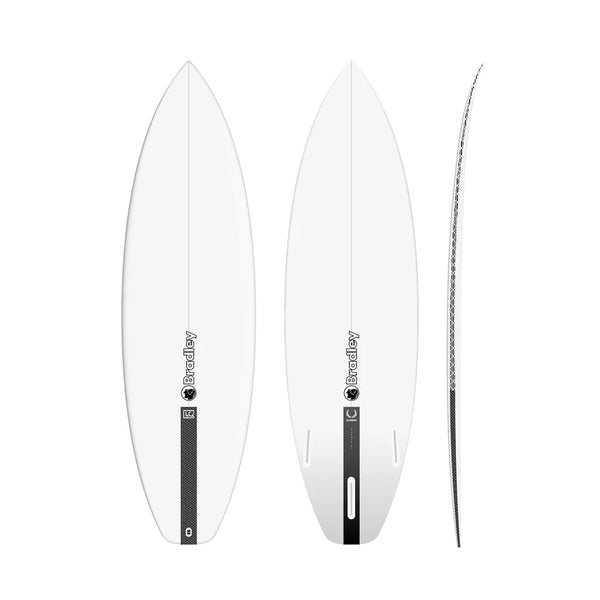 最先端 SURFBOARD BRADLEY 5´7 BLACK 6 LC OLYMPIA サーフィン・ボディボード