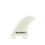 Shapers (fcs1) Fibreflex Side Bites Fin Longboard - Dual tab White