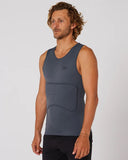O&E Rib Guard Padded Vest Charcoal