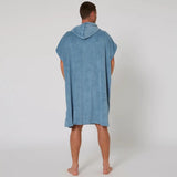 O&E Mens Surf Essential Hooded Poncho Petrol