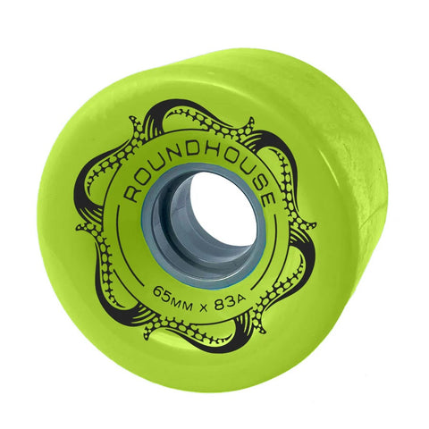 ROUNDHOUSE 65MM SLICK -GREEN GLO WHEEL SET