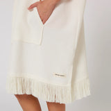 O&E Ladies Waffle Hooded Poncho