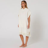 O&E Ladies Waffle Hooded Poncho
