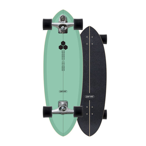 CARVER X CHANNEL ISLANDS RAW 31.75” CI TWIN PIN SURFSKATE COMPLETE
