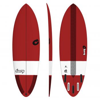 SURFBOARD TORQ HYBRID 6‘4 RED