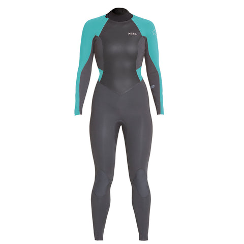 4/3 WOMENS AXIS BACK ZIP WETSUIT GRAPHITE