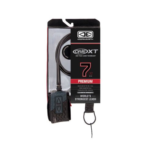 7'0 ONE-XT Premium Leash Black