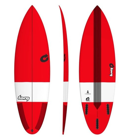 SURFBOARD TORQ TEC 6‘6 RED