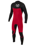MENS FREE-FLEX CHEST ZIP 4/3 STEAMER BLACK/CHARCOA