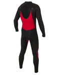MENS FREE-FLEX CHEST ZIP 4/3 STEAMER BLACK/CHARCOA