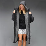 O&E Super Storm Hooded Poncho Black L/XL